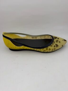 Crocs Women’s Rio -SZ 9- Leopard Fade Flats Yellow Comfort Shoes Ballet Slipper